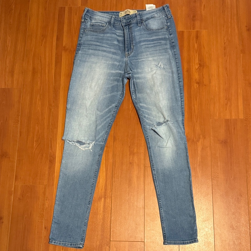 Hollister Men's Light Blue Skinny Jeans